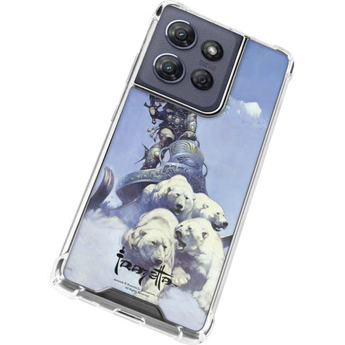 Sliver Warrior by Frazetta Moto G 5G (2025) Clear Case